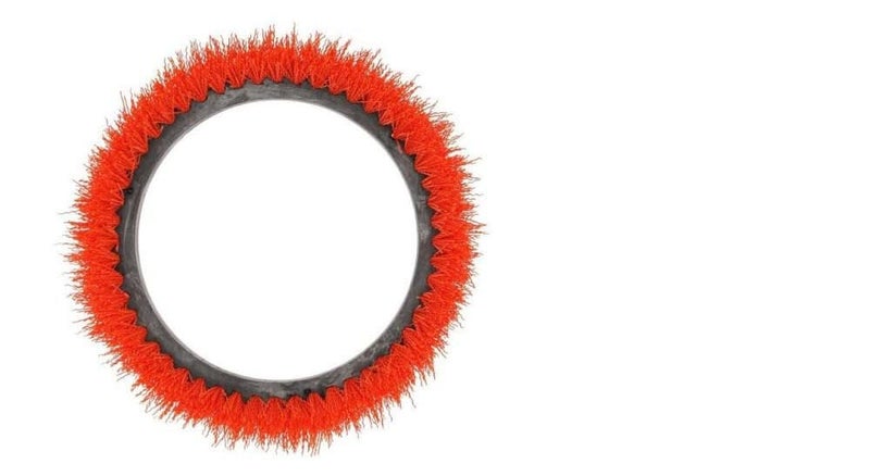 Oreck Commercial 237047 Orange Tile and Resilient Floor Scrub Brush, 10.5 in. Diameter, Polypropylene Bristle Brush, Use with ORB550MC Oreck Commercial Orbiter Hard Floor Cleaner Machine - Image 2